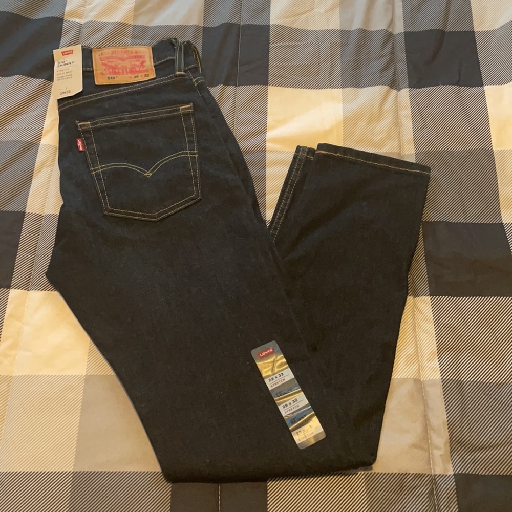 Levi’s 510 Skinny Stretch Dark Denim 29x32 Men’s Skinny Jeans 29W 32L